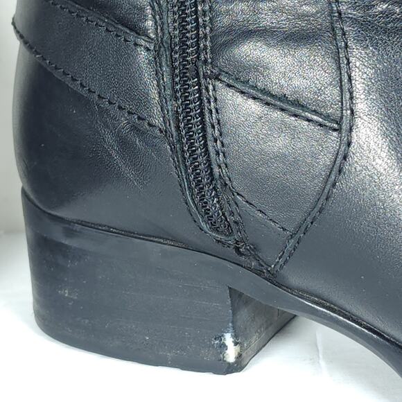 Born Women's US7,5M Leather Side Zip Wide Calf Equestrian Riding Boots - Picture 14 of 16
